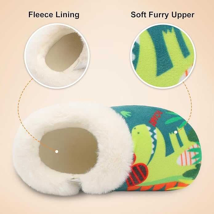 Centipede Demon Toddler Slippers for Boys Girls Slip on Kids Baby Toddlers House Shoes Lightweight Barefoot Furry Sock Shoes Indoor Outdoor Warm Walking Shoes