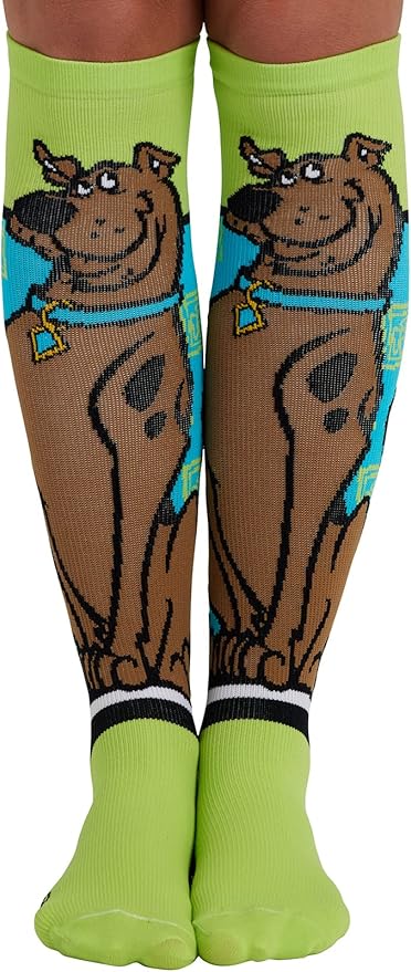 Cherokee Women's 10-15mmHg Compression Socks – Fun Print Knee Highs with Light Support, Soft Feel - PRINTSUPPORT