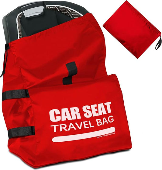 Car Seat Travel Bag for Airplane, Large Car Seat Bags for Air Travel, Gate Check Storage Bag for Carseat Airport, Carseat Cover Travel - Baby Travel Essential