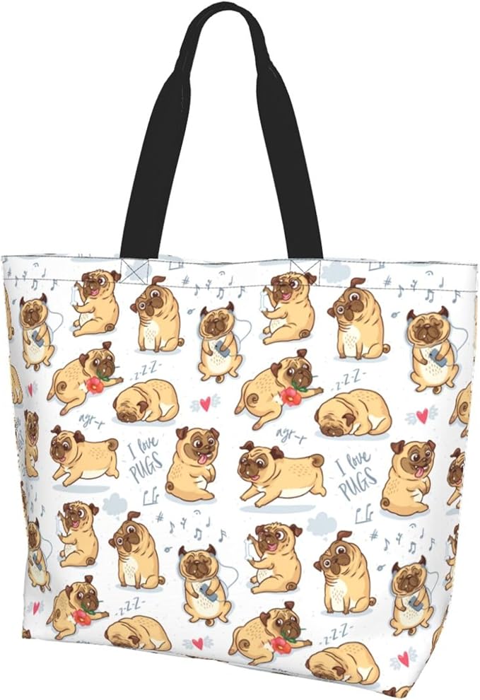Tote Bag for Women Large Beach Bag Reusable Grocery Bags Handbag for Travel Shopping