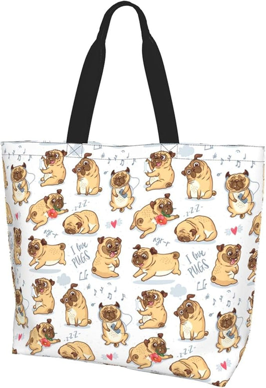 Tote Bag for Women Large Beach Bag Reusable Grocery Bags Handbag for Travel Shopping