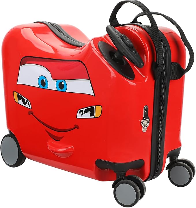 Disney's Cars Lightning McQueen Ride-On 18" Suitcase For Kids & Toddlers