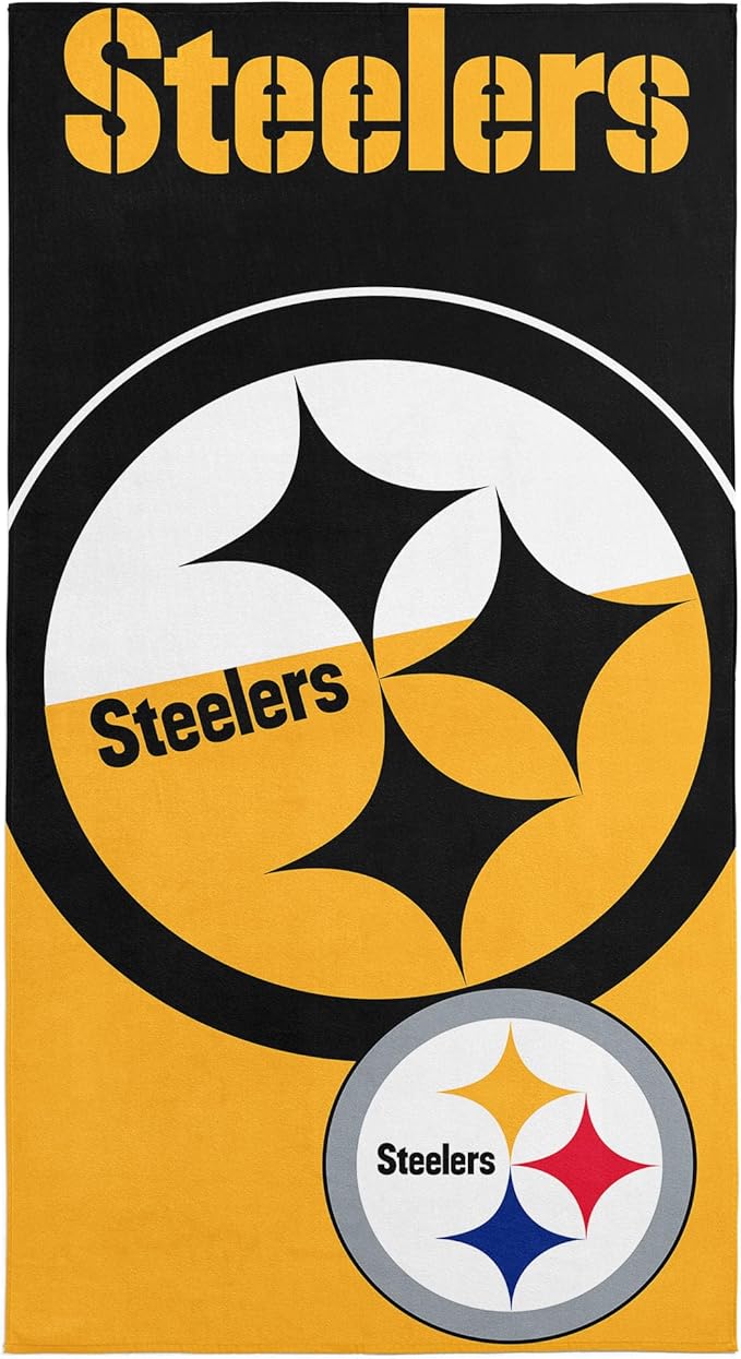 Northwest NFL Oversized Microfiber Beach Towel, 60 x 70 Inches – Quick Dry, Sand Resistant, Lightweight, Highly Absorbent, Shibori Design
