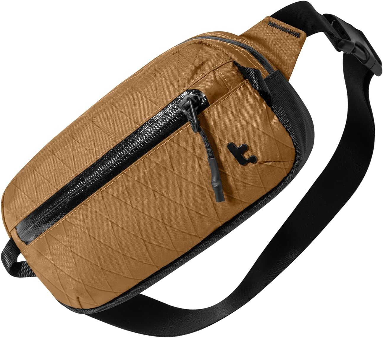 tomtoc 1.5L X-Pac Sling Bag with RFID Blocking, Crossbody Bag Minimalist Chest Shoulder Pack for Men/Women, Water-resistant Lightweight Casual Funny Pack for Travel, Daily Commute