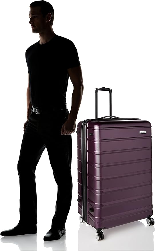 Samsonite Omni 2 Hardside Expandable Luggage with Spinner Wheels, 3-Piece Set (19/24/28), Icy Lilac