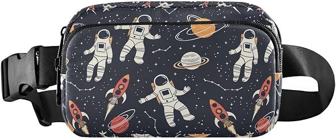 Universe Space Planet Astronauts Fanny Pack for Women Men Water Resistant Fashion Waist Packs with Adjustable Strap Belt Bag for Travel Workout Jogging Hiking 21219416