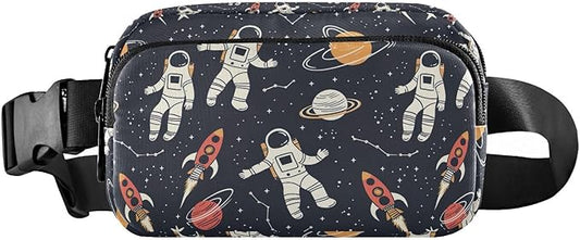 Universe Space Planet Astronauts Fanny Pack for Women Men Water Resistant Fashion Waist Packs with Adjustable Strap Belt Bag for Travel Workout Jogging Hiking 21219416
