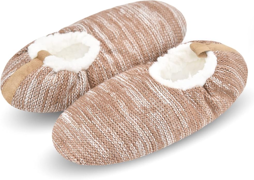 Keyela Mens Slipper Socks With Non Skid Bottoms, Warm Slipper Socks With Grippers For Men, Fuzzy House Slippers