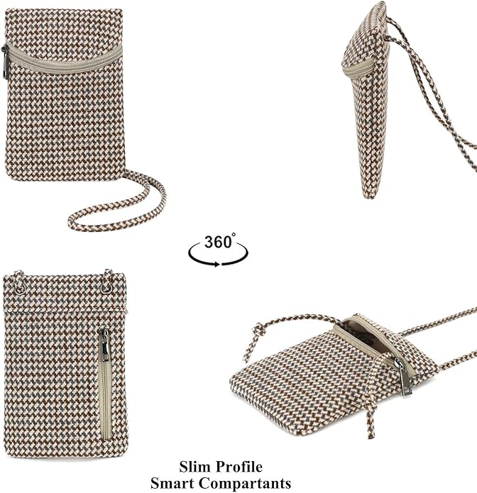 Small Crossbody Women Cell Phone Purse Wallet Bag With Shoulder Strap
