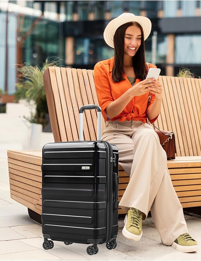 Tolino Carry on Luggage 22x14x9 Airline Approved-20 Inch Hardside Suitcase with Wheels TSA Lock, PC+ABS Lightweight Carry on Suitcases for Women and Men