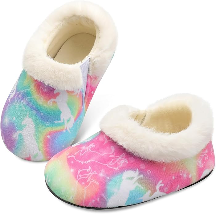 Centipede Demon Toddler Slippers for Boys Girls Slip on Kids Baby Toddlers House Shoes Lightweight Barefoot Furry Sock Shoes Indoor Outdoor Warm Walking Shoes