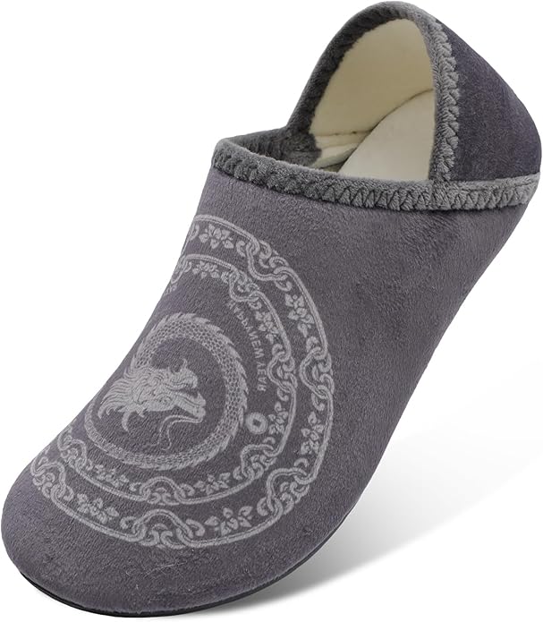 Scurtain Unisex Adults Rubber Sole Slippers