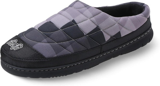 Mens Slip On Slippers Coolmax® Two Tone Comfy Slipper Memory Foam Slippers Indoor Outdoor Men's House Shoes Loafers Camping Slipper Two Styles | Moisture-wicking | Breathable