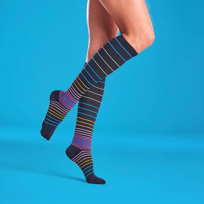 Nurse Mates Women's Calf Socks | 12-14 mmHg Compression | Superior Support & Comfort | 1 Pair