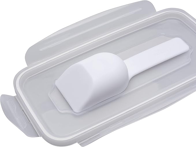 Kitchen Details 2 Pack Cereal Container with Scooper | Medium | Airtight | Food Tin | Keeps Fresh | Kitchen & Pantry Storage Organizers | Clear