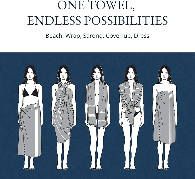 LANE LINEN Large Pool Towels, XL Beach Towel, Pre-Washed, No Shrink, Quick Dry Oversized Beach Towels, Stylish Beach Towel for Women, Sand Free Towel, 39"x71" - Grey