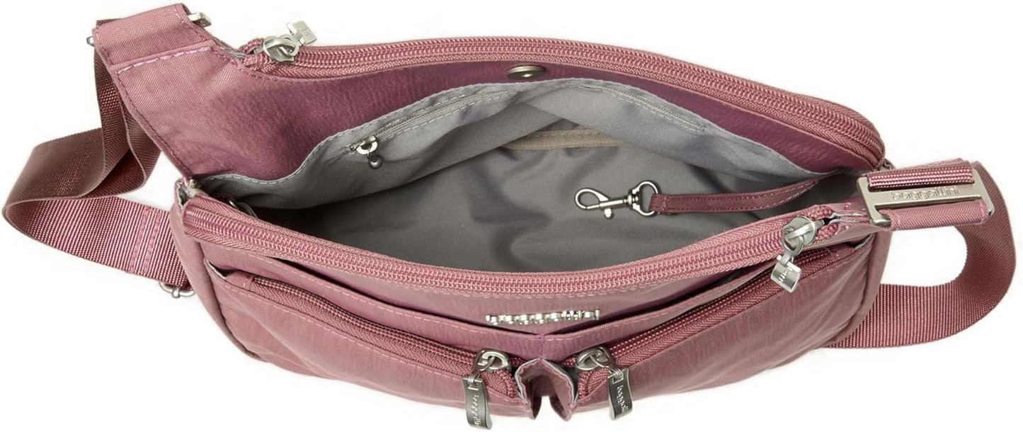 Baggallini Crossbody Travel Bag 11x8.5 Lightweight Water-resistant Nylon Handbag