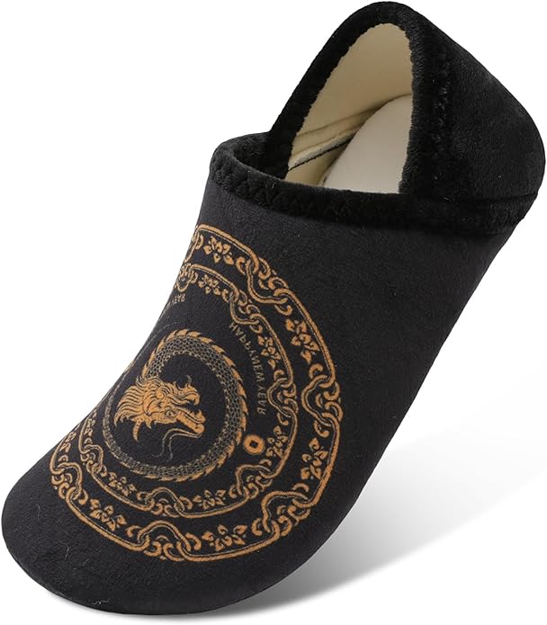 Scurtain Unisex Adults Rubber Sole Slippers