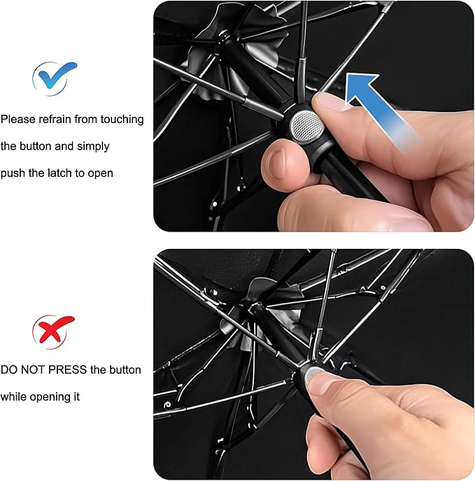 GAOYAING Compact Travel Umbrella with Case Sun&Rain Lightweight Small and Compact Suit for Pocket