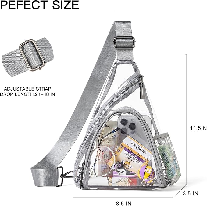 7L Sling Bag For Women Men Backpack Fanny Pack Crossbody Chest Travel Shoulder Belt Bags Purse Handbag PU Leather