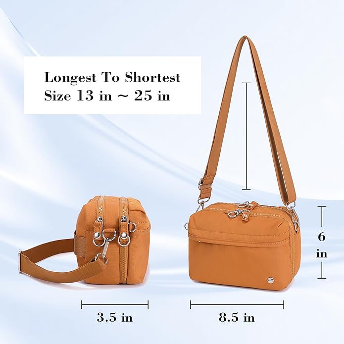 NEICOA Anti Theft Crossbody Bags for Women Nylon Small Travel Purse RFID Sling Shoulder Bag for Vacation Essentials