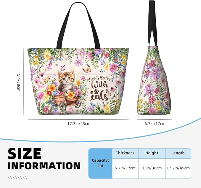 Large Beach Tote Bag Beach Bag Waterproof Sandproof Lightweight Women Tote