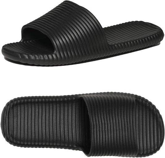 Shower Shoes for Women's Men's Home Slides Quick Drying Non-Slip Indoor Outdoor Slipper for Spa Gym Pool Beach Sandal