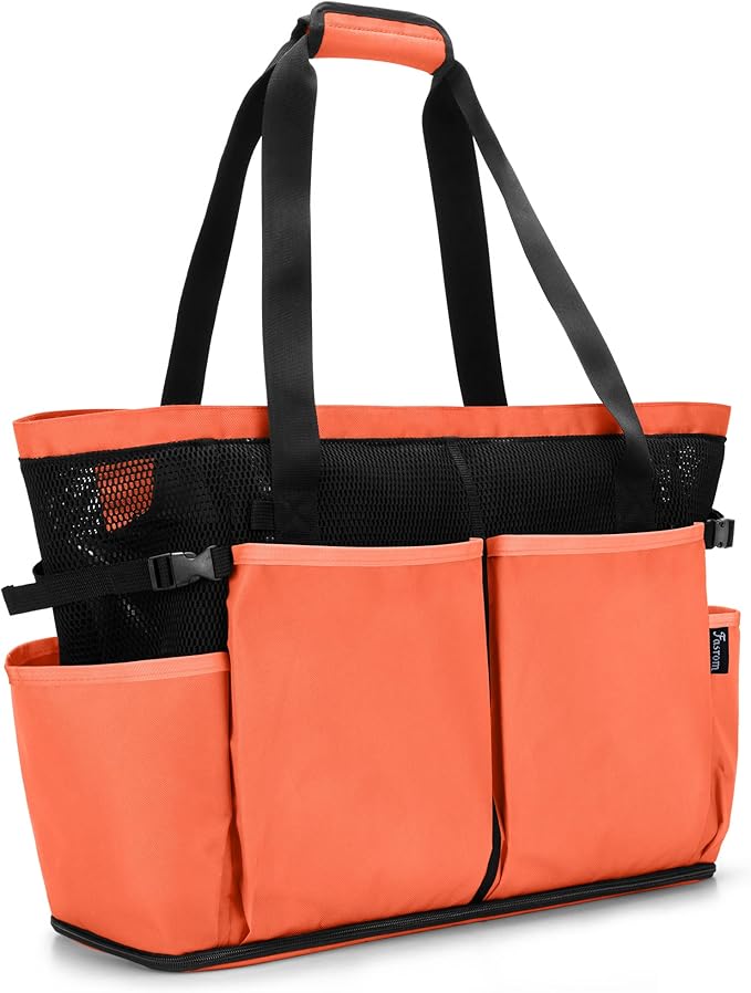 Fasrom Extra Large Mesh Beach Bag with Zipper Bottom, Oversized Tote Bag for Pool, Travel and Boating (Empty Bag Only)