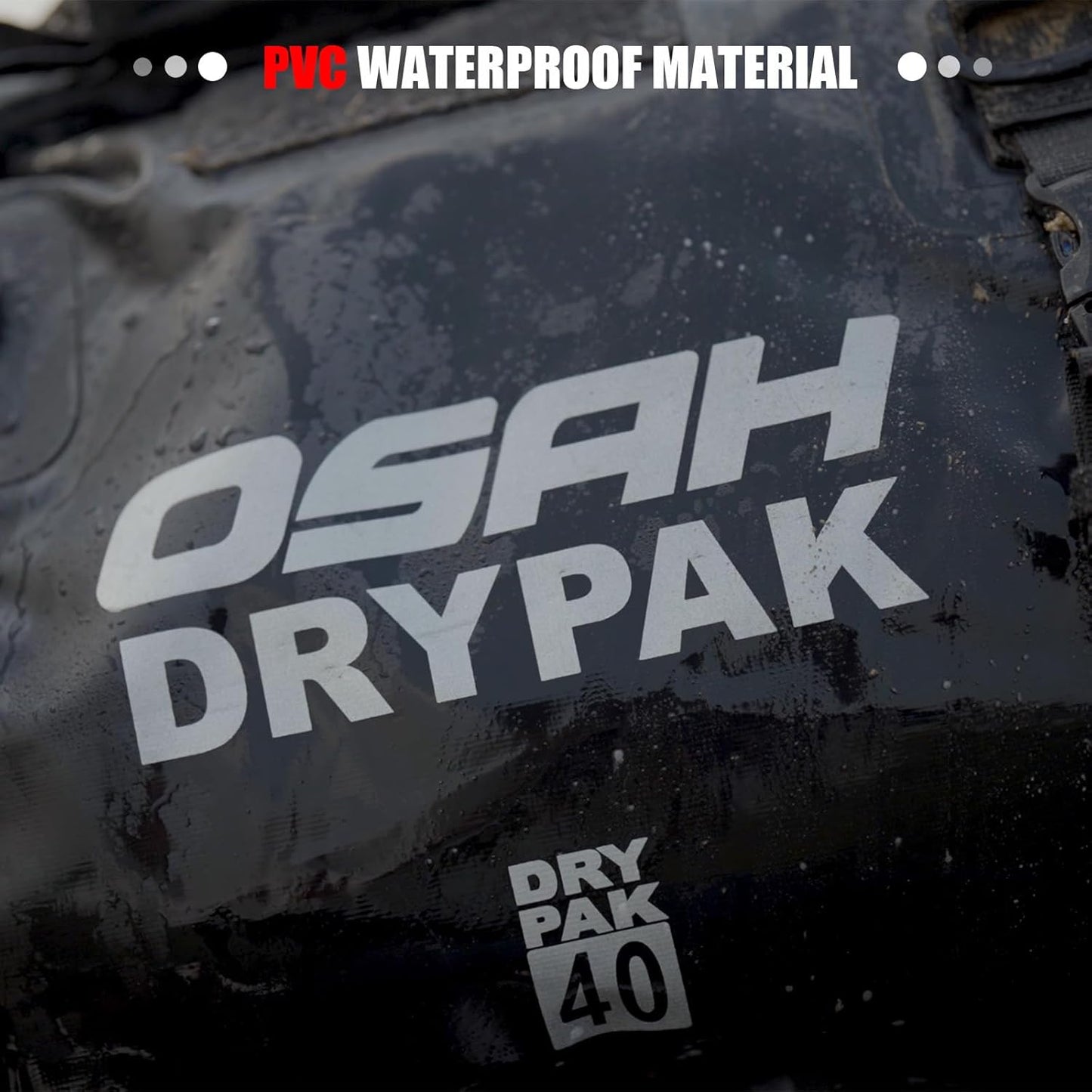 Waterproof Duffel& Luggage Bag - Motorcycle Dry Bag Tail Saddle Bags with Roll Top Closure,Large Storage Space,for Camping, Kayaking, Fishing & Traveling(Jungle, 25L)