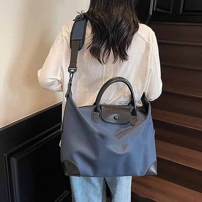 Large Capacity Travel Gym Bag Practical Oxford Fabric with Multiple Compartments Waterproof Lining for Fitness Enthusias