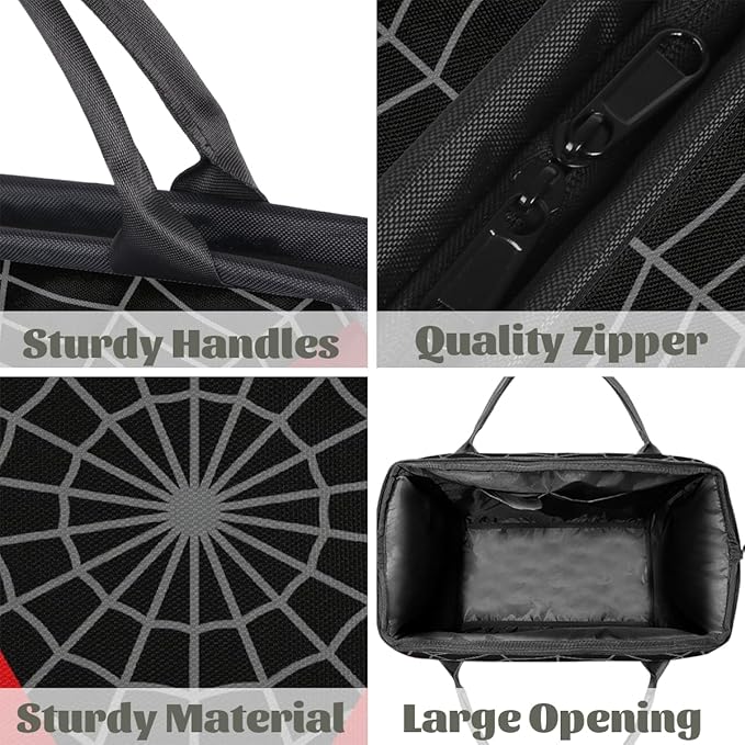 Sports Duffel Bags for Kids - Carry On Travel Gym Bag Waterproof Workout Shoulder Tote for Boys Girls Weekender Overnight Duffel for Swim Dance Camp(Spider Web)