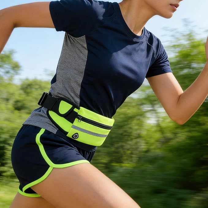 Anti-Theft Invisible Waist Bag, Lightweight Adjustable Waterproof & Anti-Theft Money Belt, Multifunctional with Water Bottle Strap, Secure Hidden Travel Wallet for Sports, Travel & Daily Use (#1)