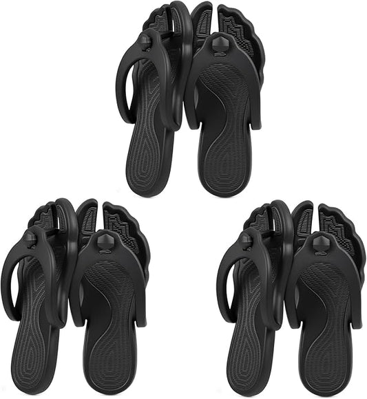 Rosoz Flip Flops for Women Men Foldable Travel Slippers Lightweight Shower Shoes Non-Slip Quick-Dry Bathroom Camp Beach Sandals