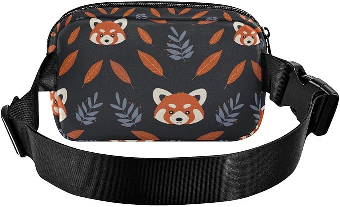 Kawaii Red Panda Fanny Pack for Women Men Water Resistant Fashion Waist Packs with Adjustable Strap Belt Bag for Travel Workout Jogging Hiking 21219400