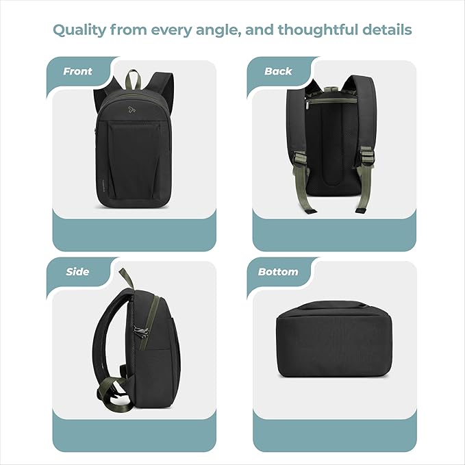 Travelon Anti-Theft The Voyages Small Backpack with XL Water Bottle Pocket