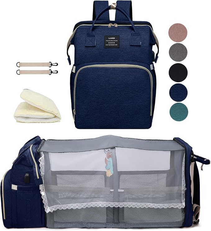 Blue Diaper Bag Backpack for Mom: Large Baby Bags with Changing Station for Toddler Boys Girls Women Dad Mommy Men Travel Backpack Newborn Essential Pañaleras Bebe Niña Niño Baby Registry Search
