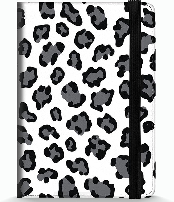 Passport Holder Wallet Cover Case,RFID Blocking Passport Cover,Large Capacity Travel Wallet with Multi Card Slots (Leopard Print)