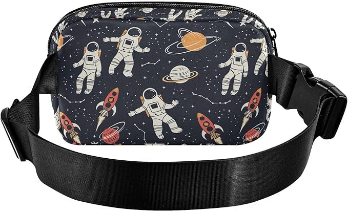 Universe Space Planet Astronauts Fanny Pack for Women Men Water Resistant Fashion Waist Packs with Adjustable Strap Belt Bag for Travel Workout Jogging Hiking 21219416