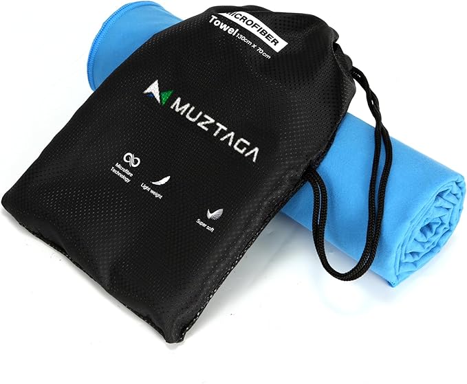 Microfiber Towel for Gym, Workout, Sweat Towel – Quick Dry, Ultra Compact, Lightweight & Super Absorbent(Marine Blue,40x20 in)