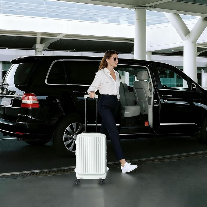 Carry on Luggage 22x14x9 Airline Approved, Hard Shell Carry on Suitcases with Wheels, Top-open Design Luggage with Spinner wheels, Expandable Suitcase with YKK zipper, Lightweight and Durable.