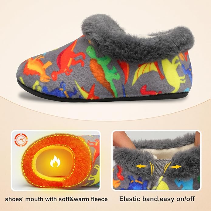 Centipede Demon Toddler Slippers for Boys Girls Slip on Kids Baby Toddlers House Shoes Lightweight Barefoot Furry Sock Shoes Indoor Outdoor Warm Walking Shoes