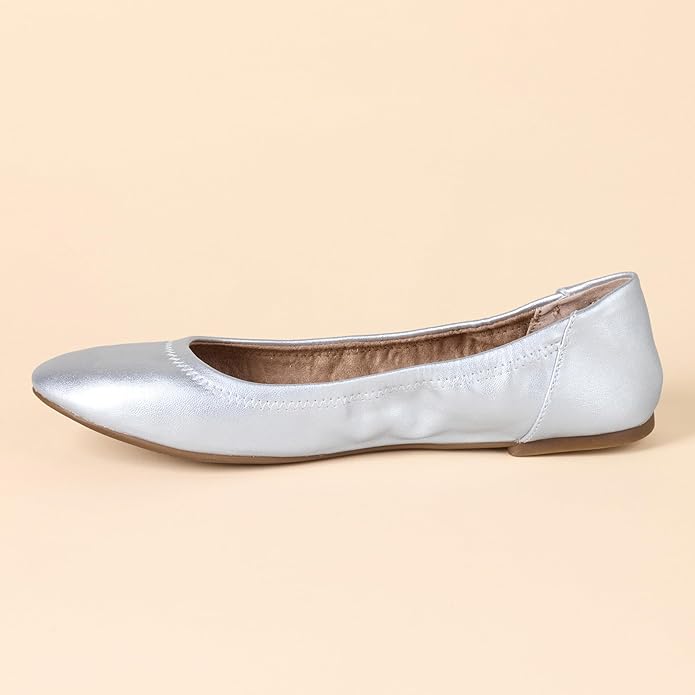 Amazon Essentials Women's Belice Comfortable Slip-On Ballet Flats Shoes