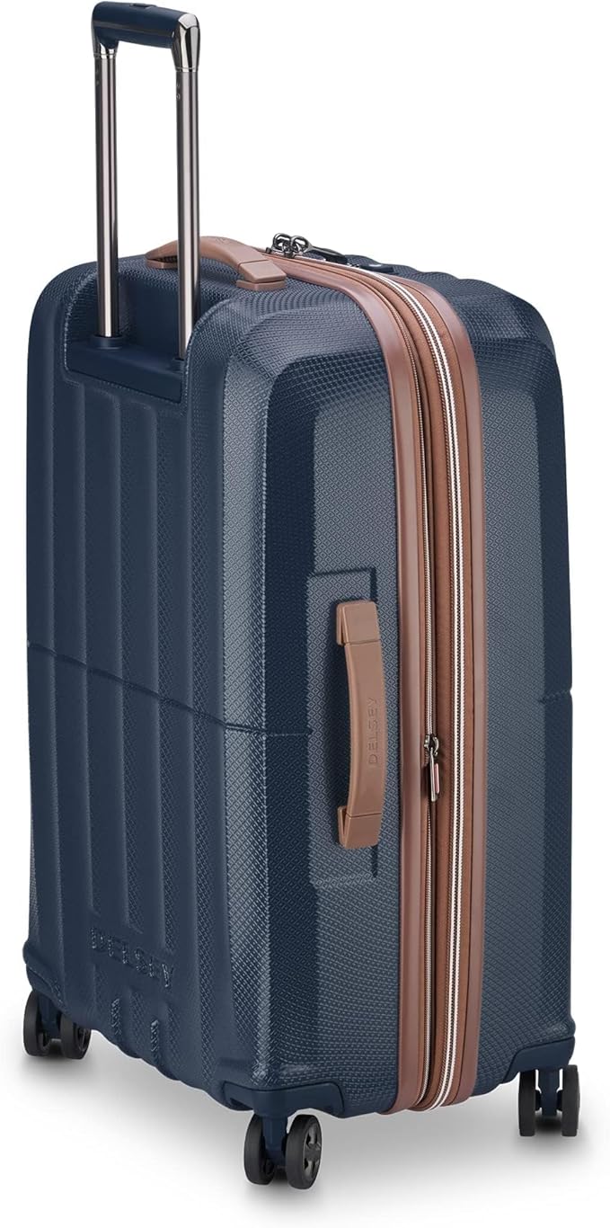 DELSEY PARIS Carrousel Hardside Expandable Luggage with Spinner Wheels, Navy, 3 Piece Set (21/24/28)