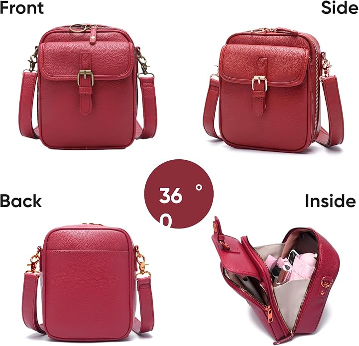 1060 Crossbody Bags for Women Anti-Theft Vegan Purse with Card Slots, Travel Shoulder Bag, Waterproof Crossbody Purse
