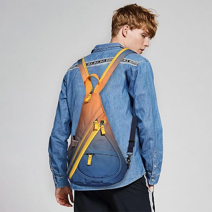 KL928 Canvas Sling Bag - Small Crossbody Backpack Shoulder Casual Daypack Rucksack for Men Women