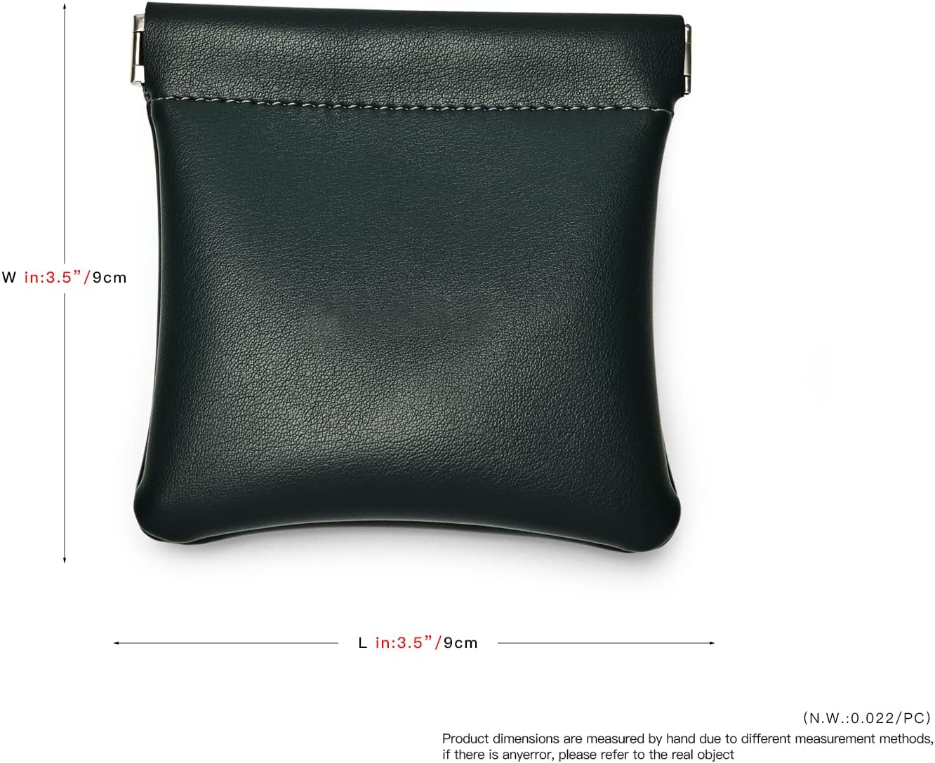 PU Leather Jewelry Travel Bag Leather Jewelry Pouch Christmas,Wedding Party Favor Gift Bag (S, Dark Green)