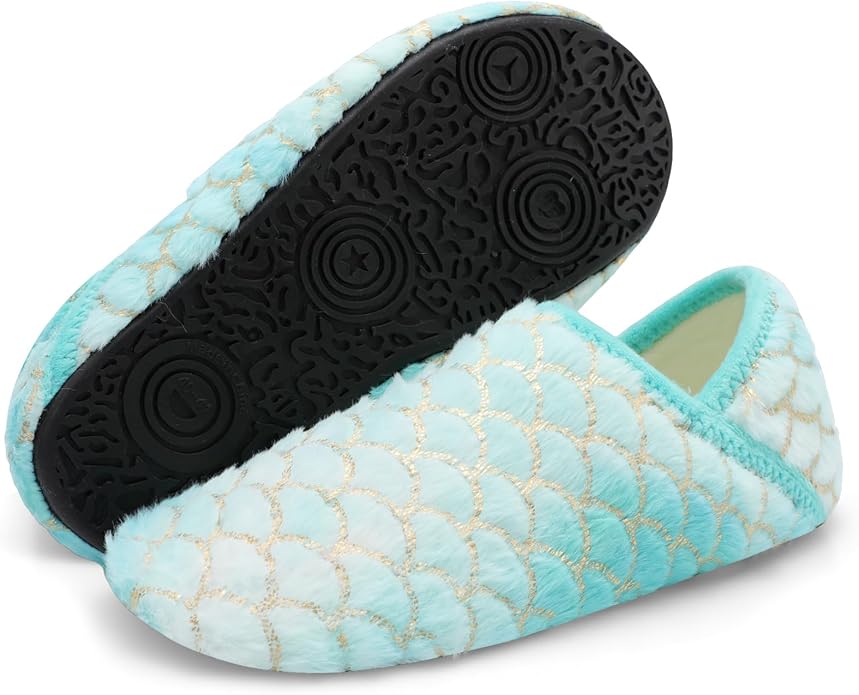 Scurtain Unisex Adults Rubber Sole Slippers