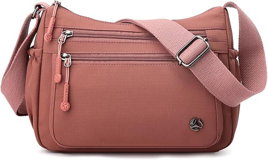 Casual Crossbody Bag with Anti Theft Pocket - Women Lightweight Water-Resistant Purse Bag