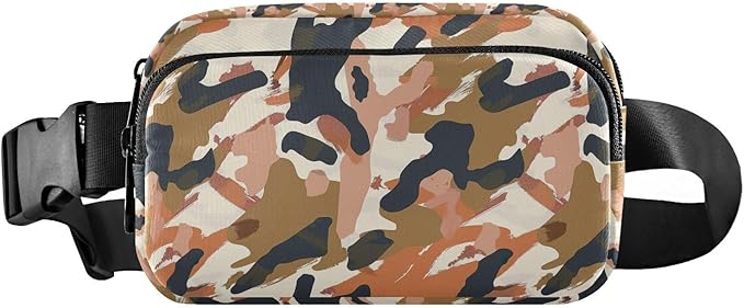 Color Leopard Fanny Pack for Women Men Water Resistant Fashion Waist Packs with Adjustable Strap Belt Bag for Travel Workout Jogging Hiking 21220406