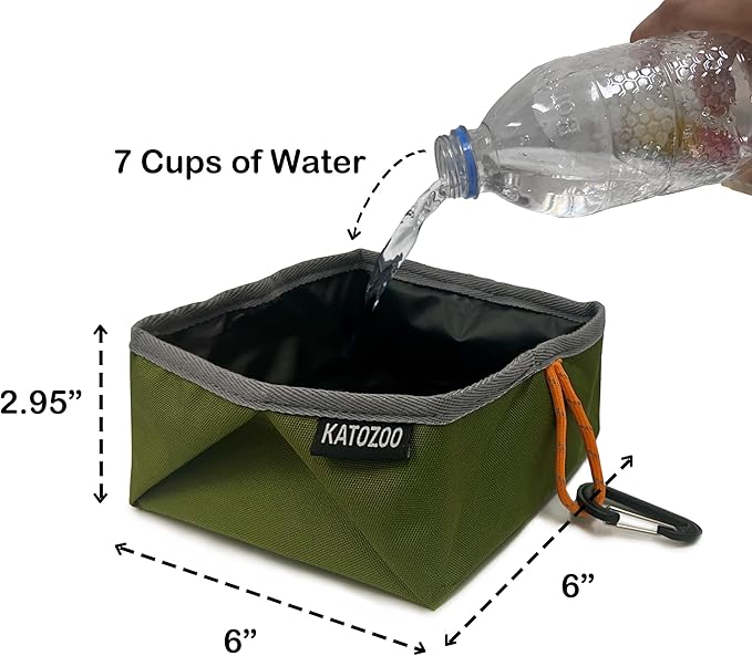 Travel Dog Bowls, 2 Pack 60oz Collapsible Dog Bowls, Portable Food and Water Bowls for Walking, Camping, and Traveling, Suitable for Food and Water